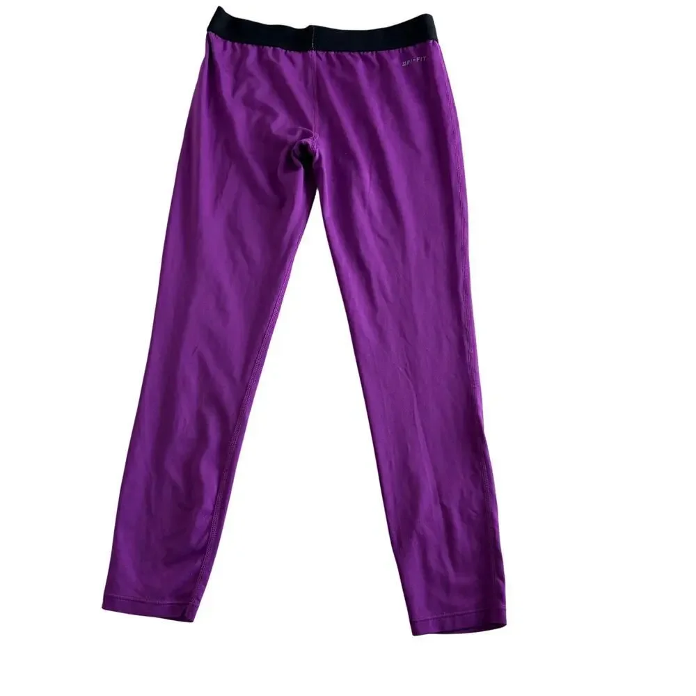 Nike Pro‎ Girls Leggings Size Medium Purple 22